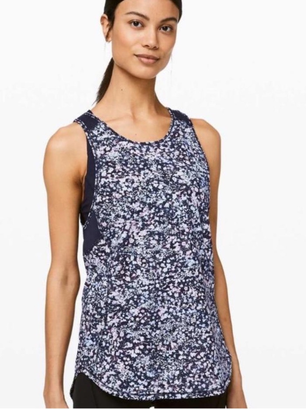 Lululemon Sculpt Tank Purple Floral Spritz